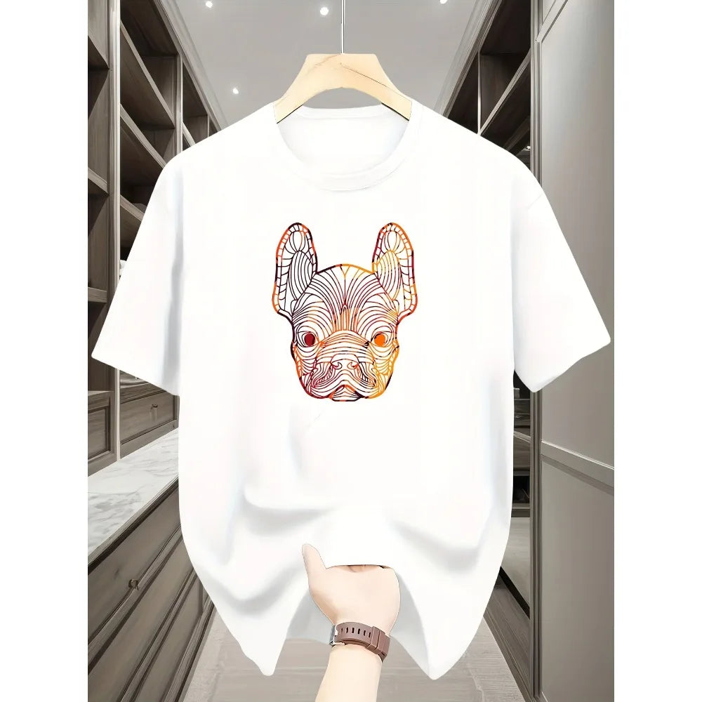 T-Shirt Blanc "Esquisse Royale" — Édition Graphique