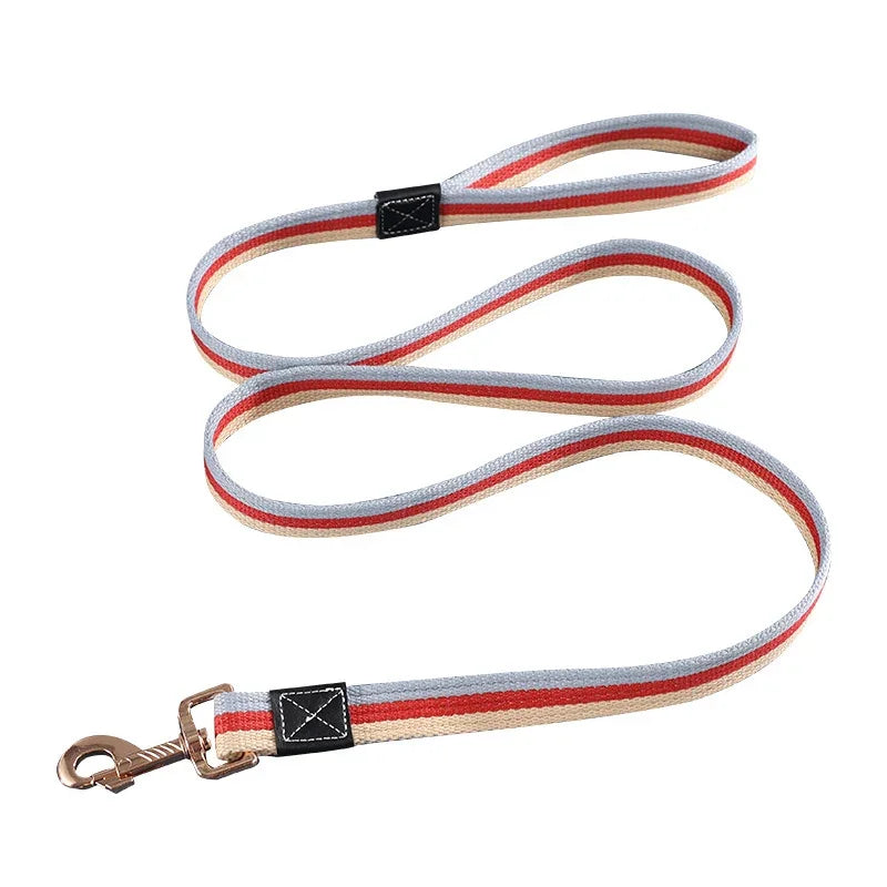 Laisse Signature — Corde Tressée Multicolore
