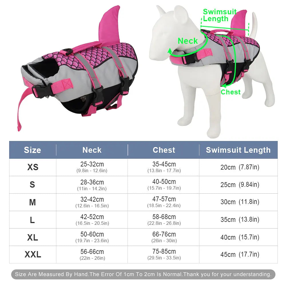 Gilet de Sauvetage Sharky — Sécurité Aquatique pour Frenchie