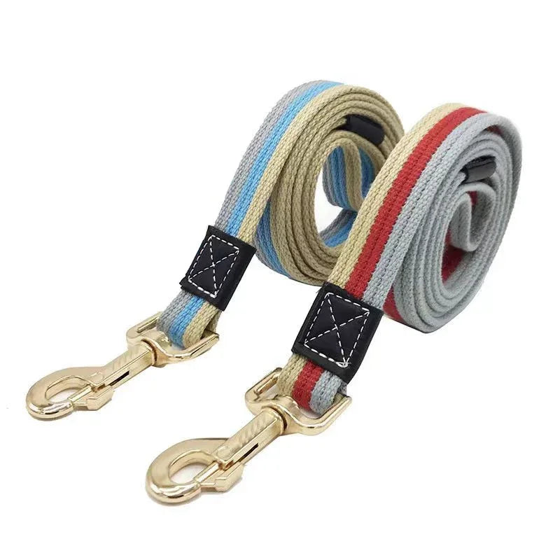 Laisse Signature — Corde Tressée Multicolore