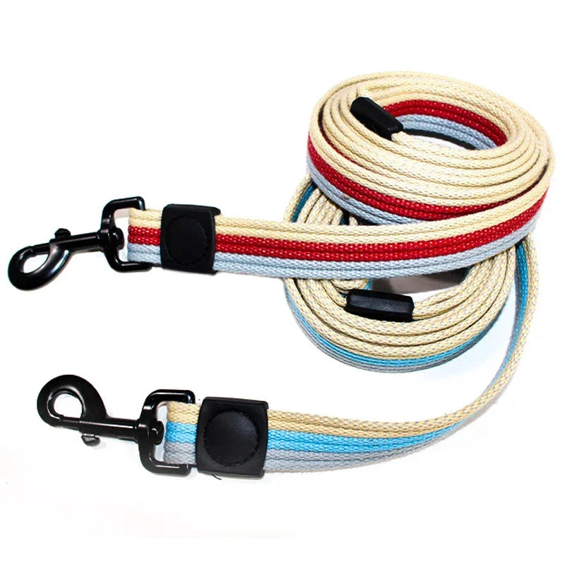 Laisse Signature — Corde Tressée Multicolore