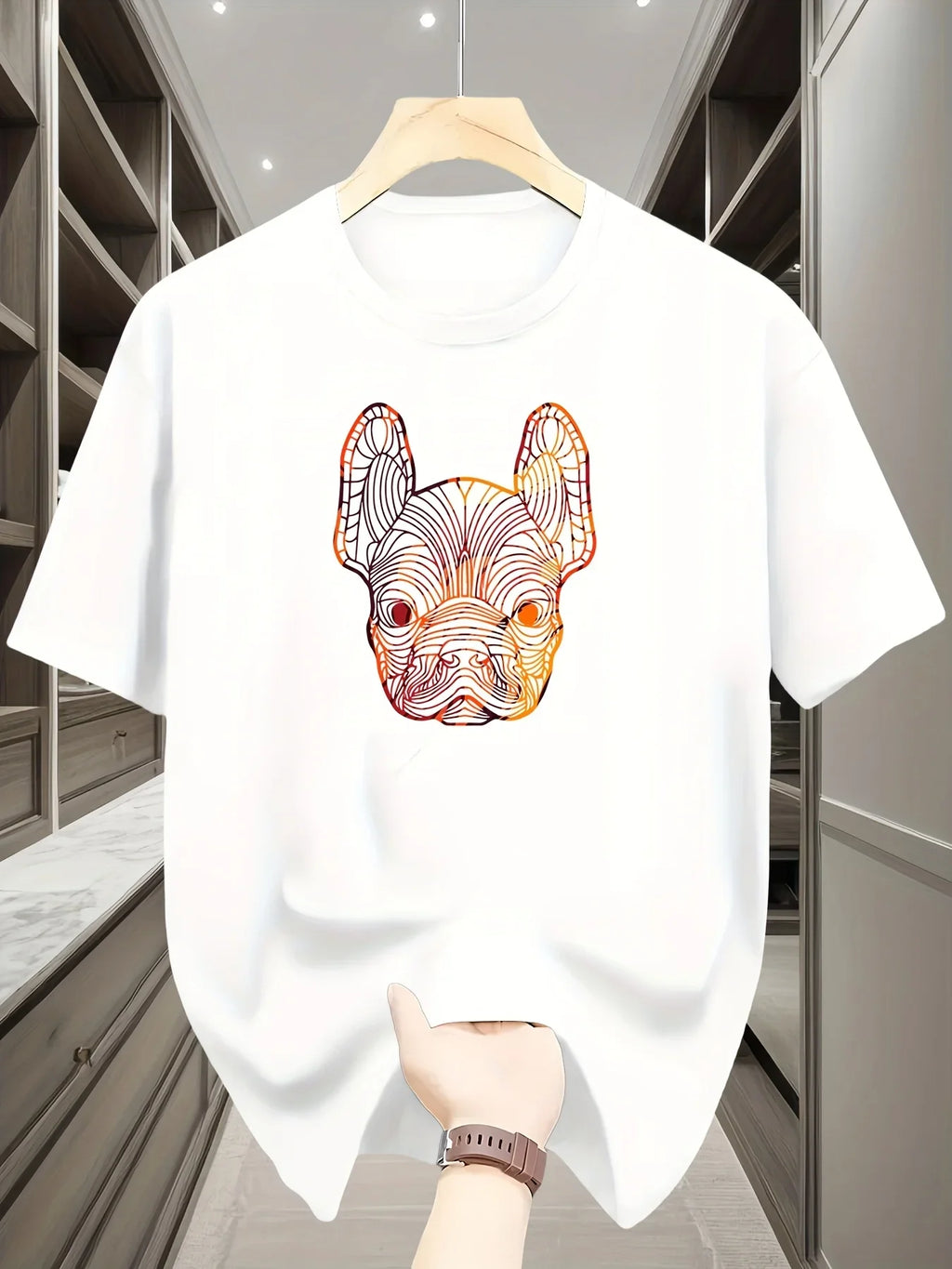 T-Shirt Blanc "Esquisse Royale" — Édition Graphique